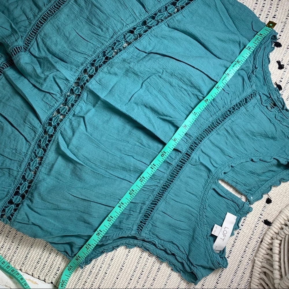 Loft Ladder Lace Embroidered Babydoll Tank Top - Picture 4 of 6